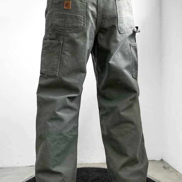 칼하트 던가리 워크 팬츠 카키