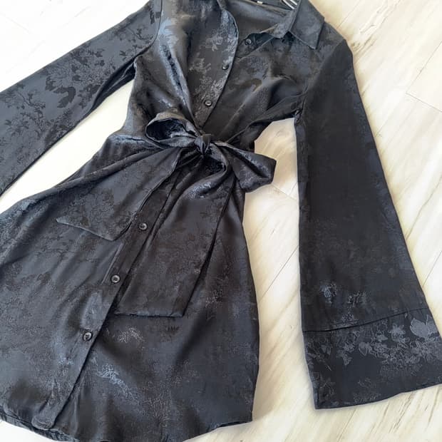 Black oriental shirt