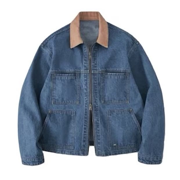 라퍼지스토어 코듀로이 카라 청자켓