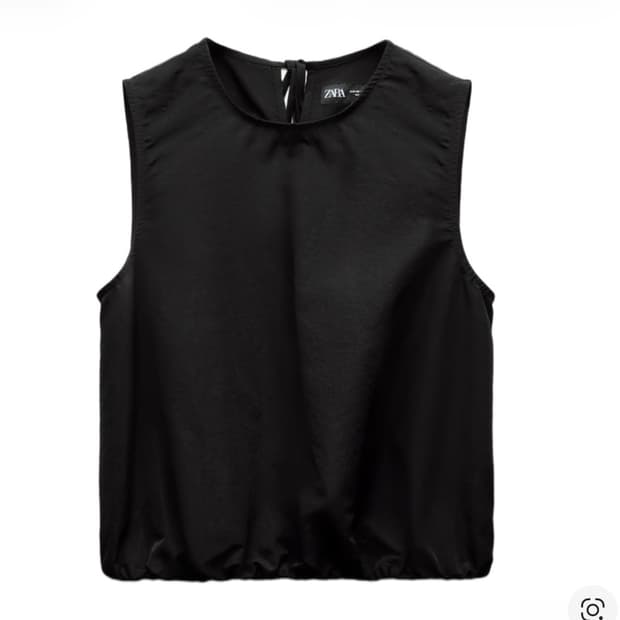 새상품)자라 블랙 민소매 블라우스