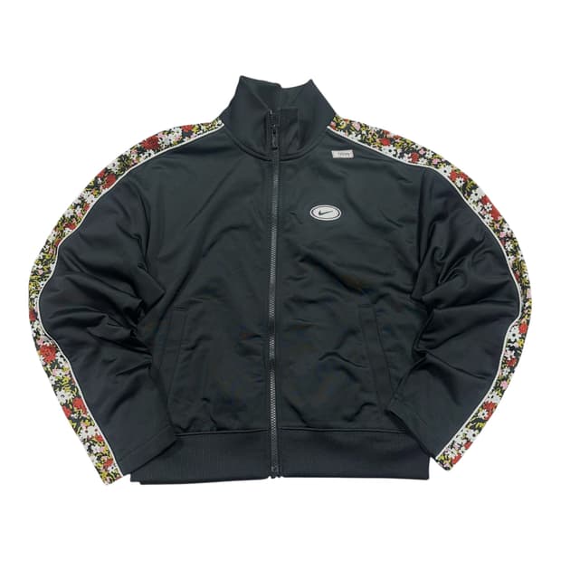 ✨ (바배) 나이키 플라워 사이드라인 블랙 크롭 트랙탑 져지