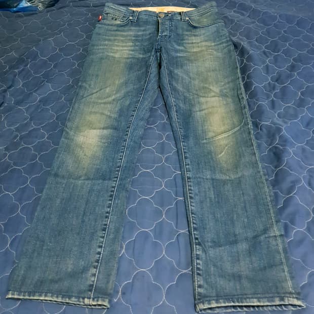 (이태리) 트라마로사 테일러드 레오나르도 빈티지워싱 스판 데님진 (32)