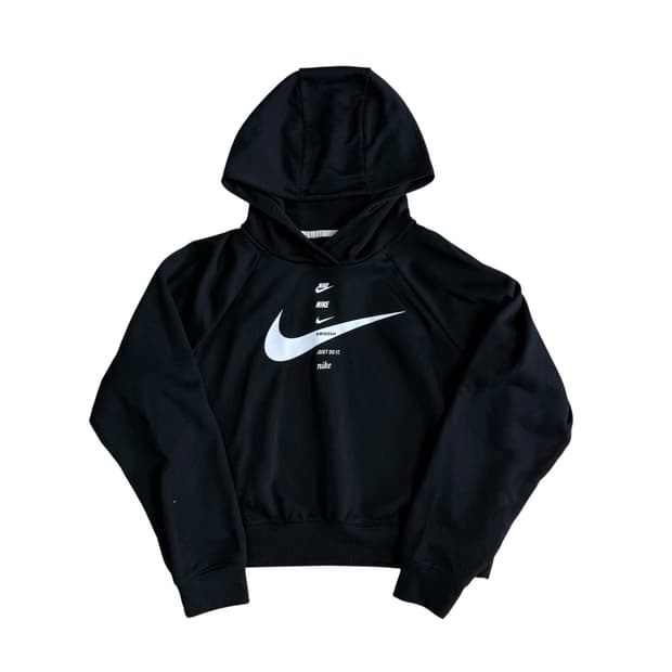 나이키 크롭 후드티 