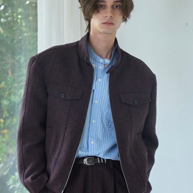 웨이비니스 해링턴 자켓 버건디 2사이즈