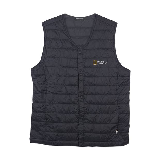 내셔널지오그래픽 구스다운 경량조끼 블랙 L