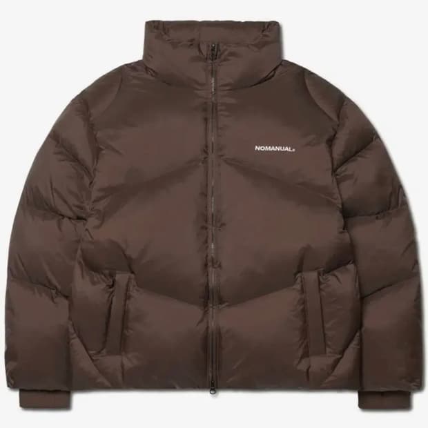 노매뉴얼 패딩 AELLA DUCK DOWN / L사이즈(브라운) 