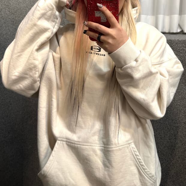 BALENCIAGA logo hoodie shirt