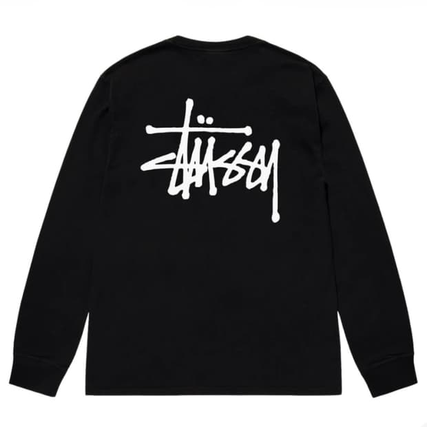 스투시 베이직 스투시 롱슬리브 티셔츠 M