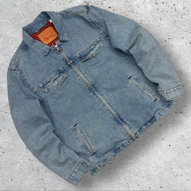[M] 리바이스 블루종 헤링턴 트러커 데님 자켓 B970