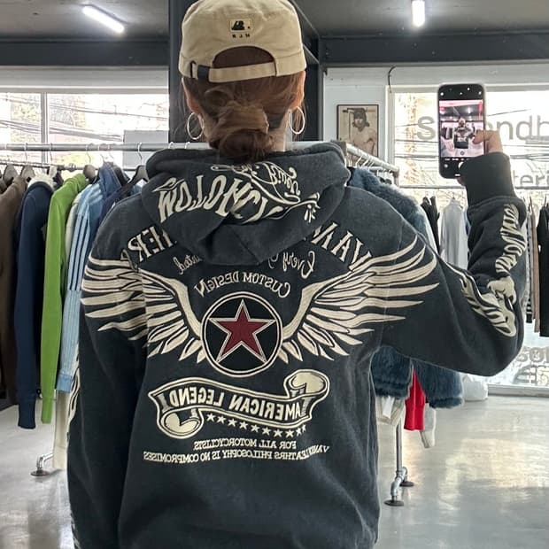 벤슨 스타 윙 패치 후드집업