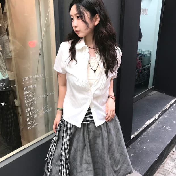 그레이 힙시크 코디 세트 👓