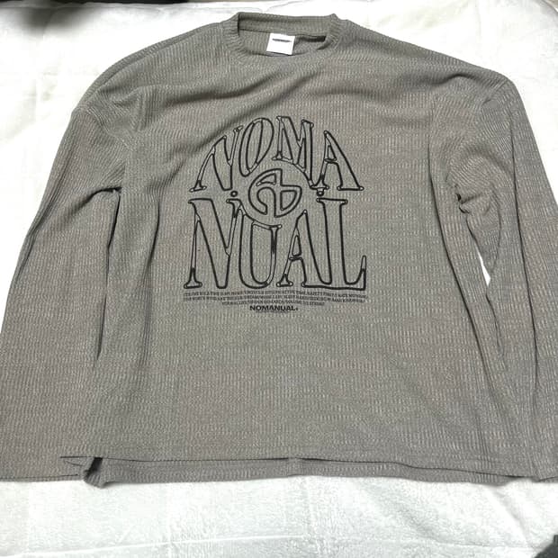 노매뉴얼 니트 롱슬리브 오트밀 L