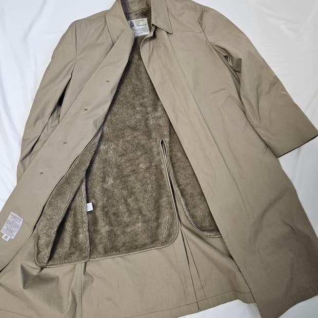 런던포그 퍼 트렌치코트 맥코트 빈티지 M