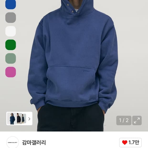 감마갤러리 후드티