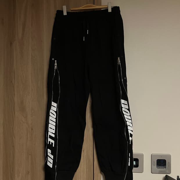 Double jd 블랙 트레이닝 팬츠 L