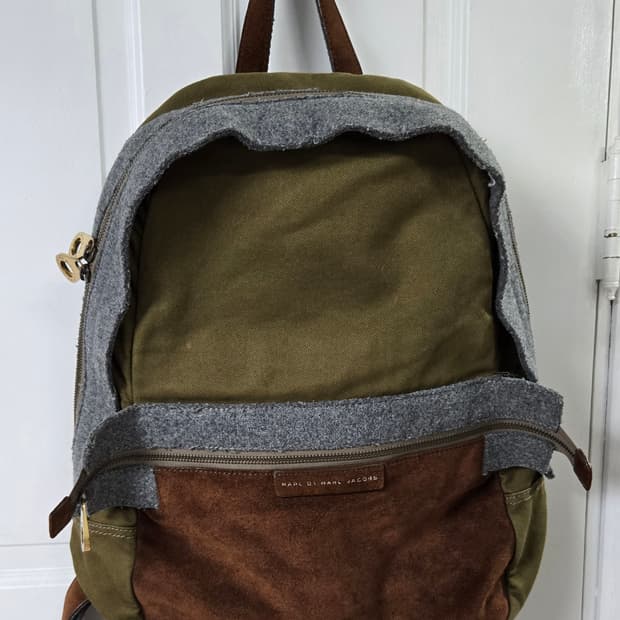 마크제이콥스 빈티지 캔버스스웨이드 백팩
