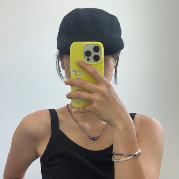 kangol 캉골 블랙 니트 헌팅캡