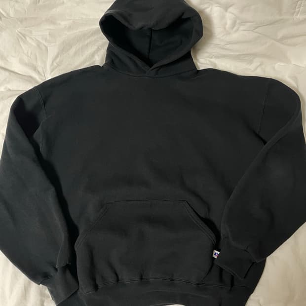 90s 러셀 에슬레틱 후드 블랙