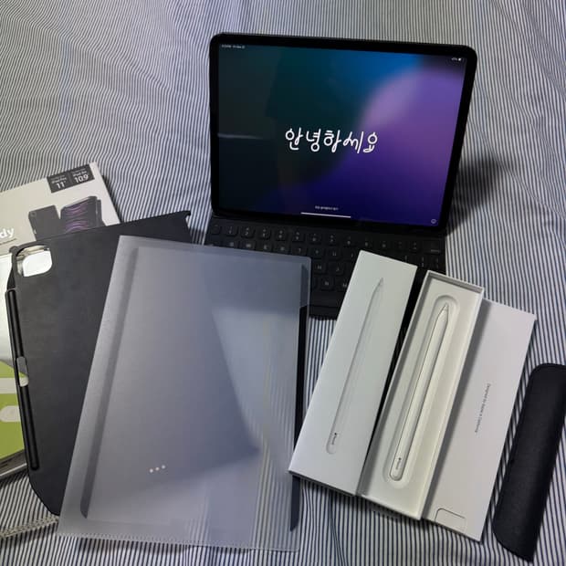 아이패드 프로 11 3세대 셀룰러 256 스그 + 애플펜슬 2세대 풀박스