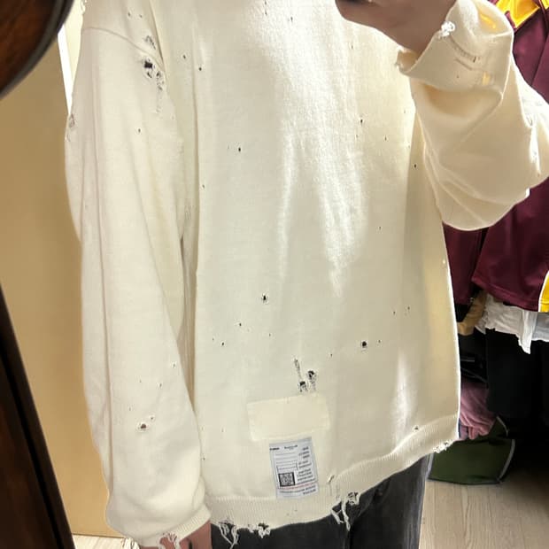 메종 미하라 야스히로 그런지 니트