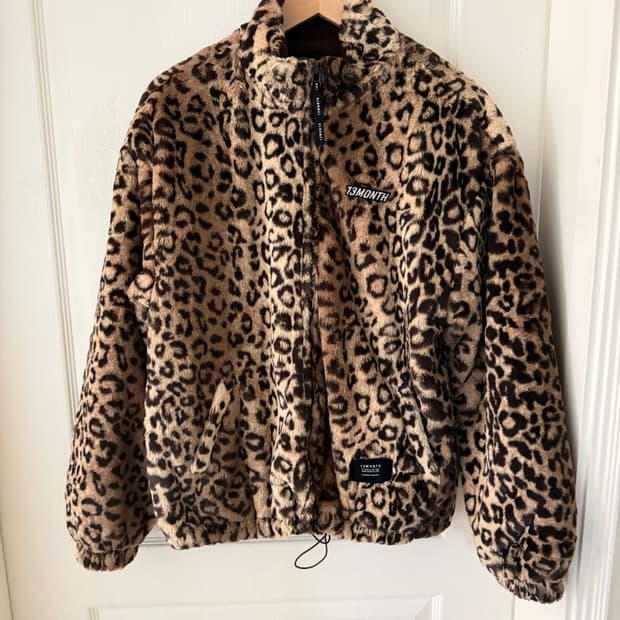 13months 써틴먼스 레오파드 플리스 자켓 M