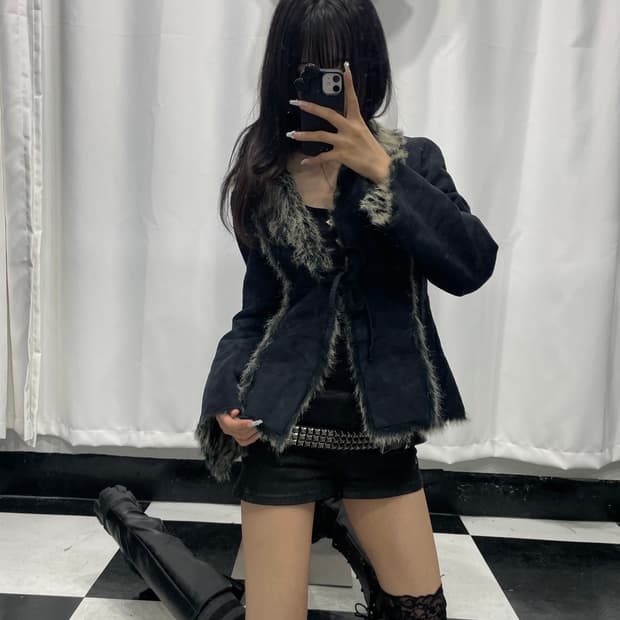 🎸블랙 퍼 자켓🎸