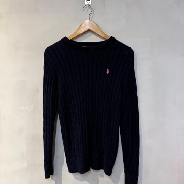 폴로 네이비 니트