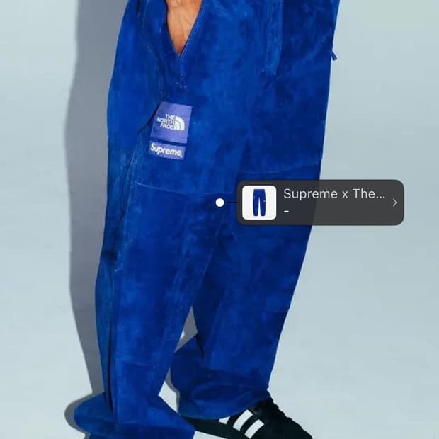 슈프림 노스페이스 스웨이드 마운틴 팬츠 M