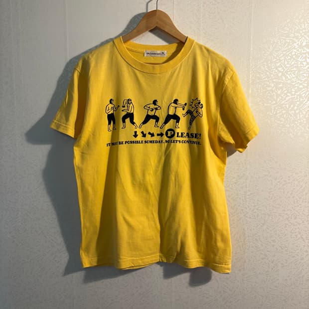 빈티지 레슬러 그래픽 티