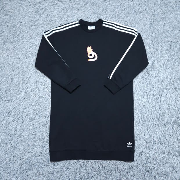 아디다스) L 여자 맨투맨드레스 원피스 / 왕눈이샵