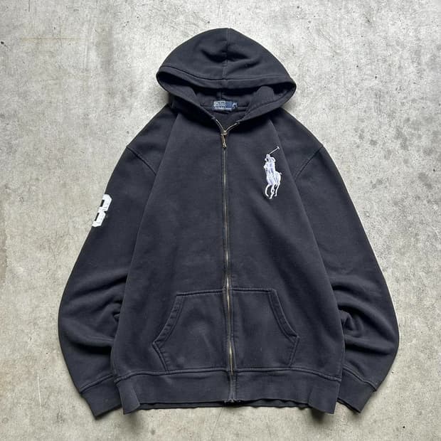 폴로 랄프로렌 빅포니 후드집업 블랙 #3