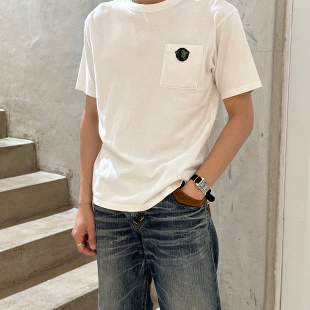 언더커버 스타워즈 요다 포켓 티셔츠 화이트