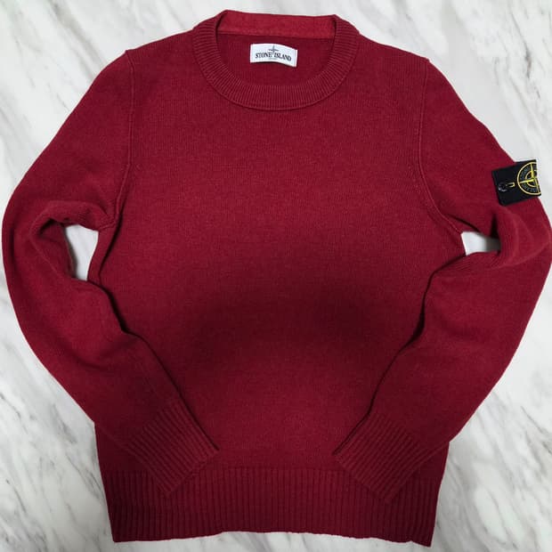스톤아일랜드 크루넥 와펜 니트