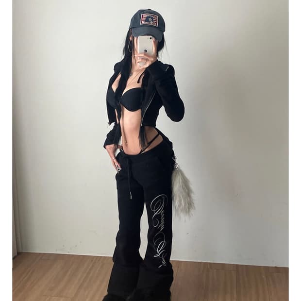 엔젤넘버555 Devoted Angel Pants 블랙