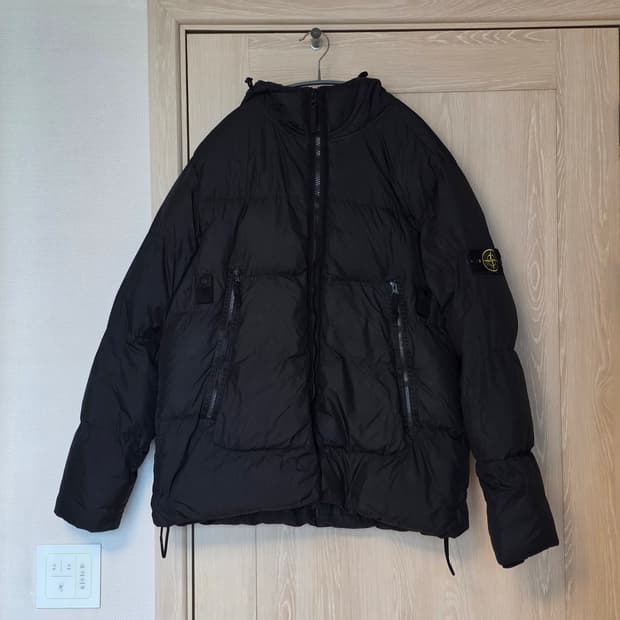 [24FW/3XL] 스톤아일랜드 크링클랩스 다운 후드 숏 패딩