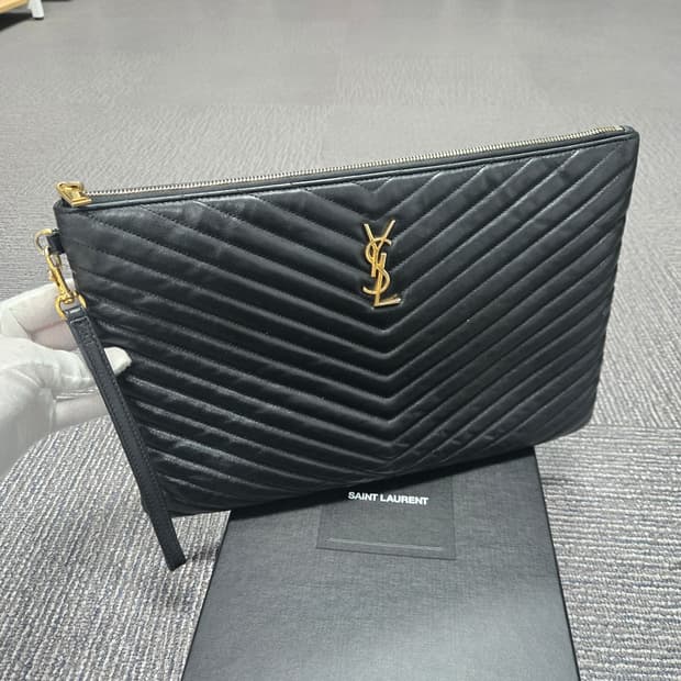 [특가][정품] 입생로랑 마틀라세 클러치백 라지