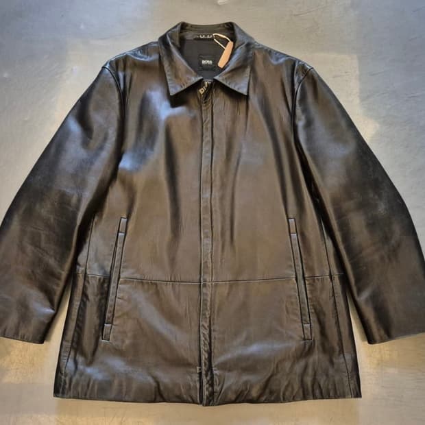 휴고보스 램스킨 레더자켓