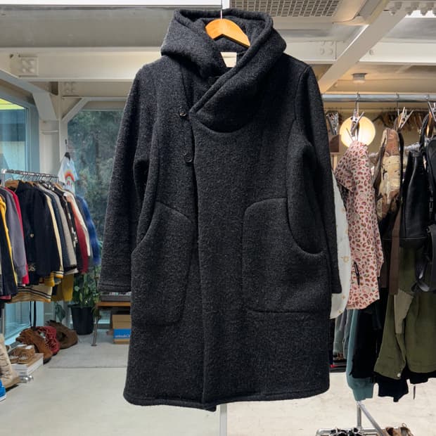 Merph 울 후드 코트