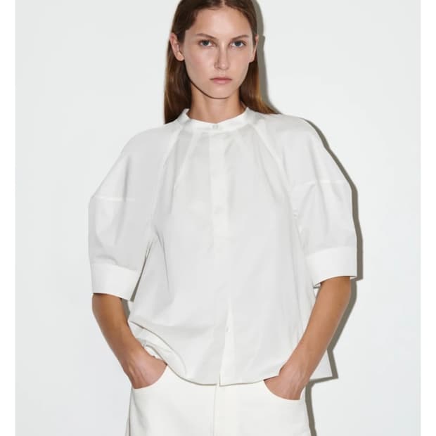 [미착용/새제품] cos 블라우스 화이트 34