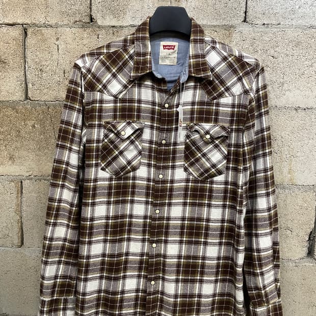 리바이스 웨스턴 체크 셔츠