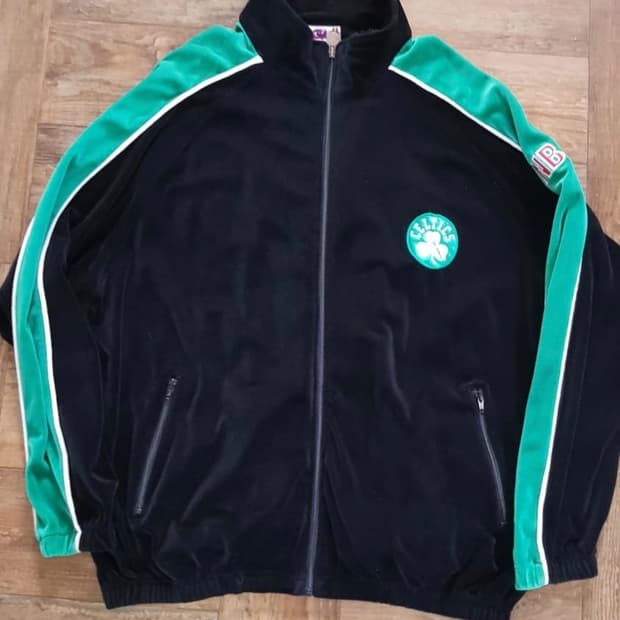 유니크 스포츠 NBA 보스턴 셀틱스 벨루어(벨벳)트랙자켓