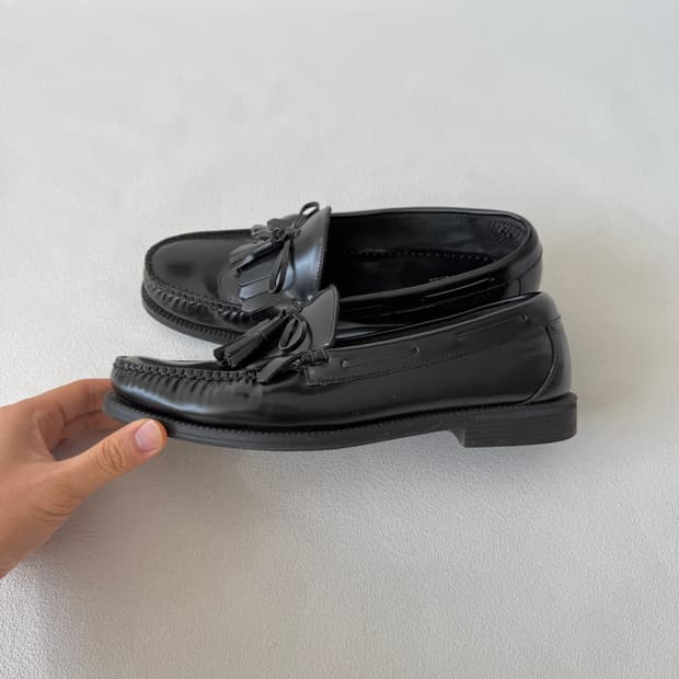 [UK7.5]G.H.BASS&CO 레더 테슬 로퍼