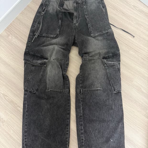 인사일런스 사이드포켓워시드데님