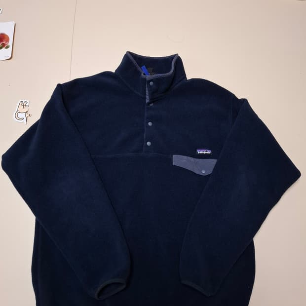 XL 파타고니아 신칠라 네이비 그레이 플리스 풀오버