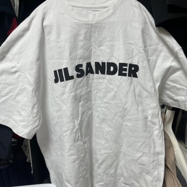 질샌더 로고 반팔 티셔츠