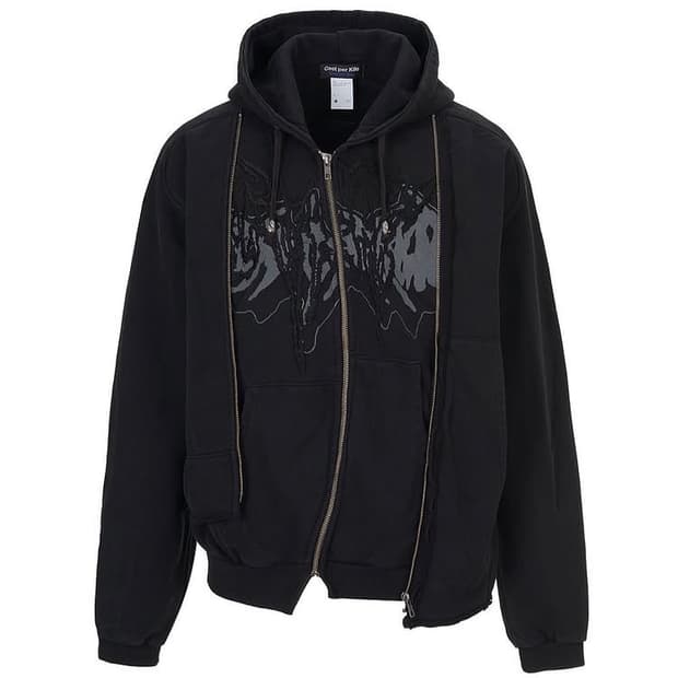 costperkilo graffiti double zip hoodie