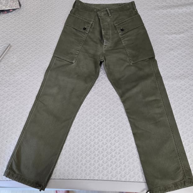 RRL 헤링본 필드 카고 팬츠