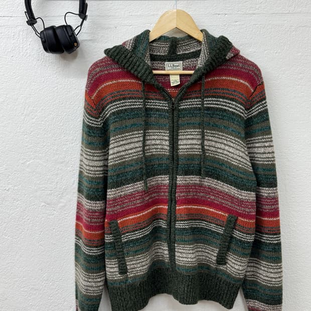 엘엘빈 니트 후드집업(T3)