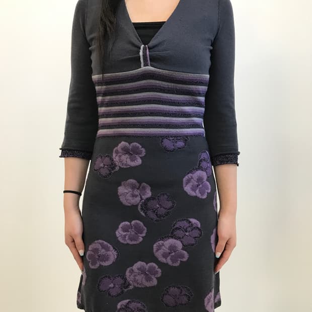 MISS SIXTY Floral Mohair Knit Dress