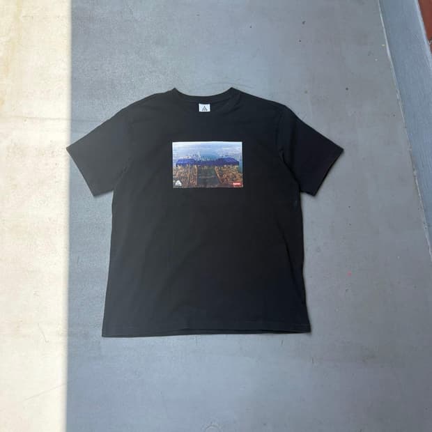 슈프림 X 나이키 ACG 그리드 티셔츠 블랙